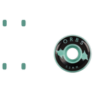 Welcome Orbs Specters - Swirls Skateboard Wheels 52mm - Teal/White