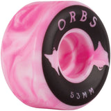 Welcome Orbs Specters Swirls Conical 99a Skateboard Wheels - Pink/White 53mm