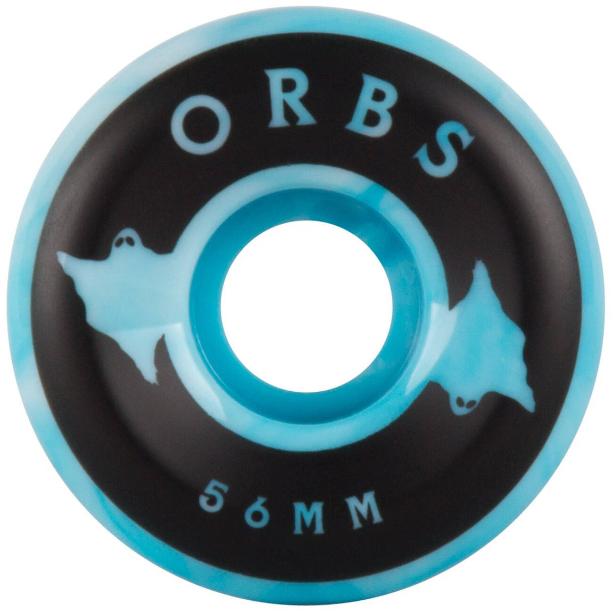 Welcome Orbs Specters Swirls Conical 99a Skateboard Wheels - Blue/White 56mm