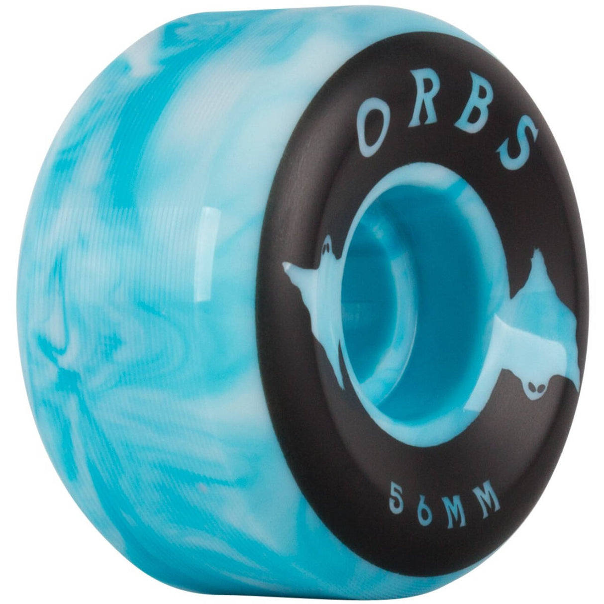 Welcome Orbs Specters Swirls Conical 99a Skateboard Wheels - Blue/White 56mm