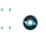 Welcome Orbs Specters - Swirls Skateboard Wheels 56mm - Blue/White