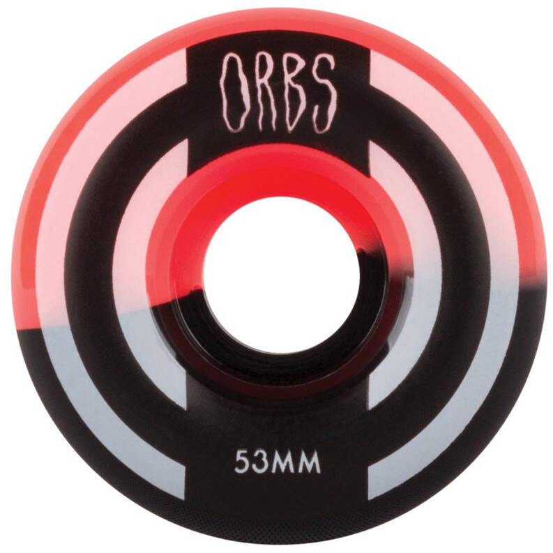 Welcome Orbs Apparitions Splits Round 99a Skateboard Wheels - Coral/Black 53mm