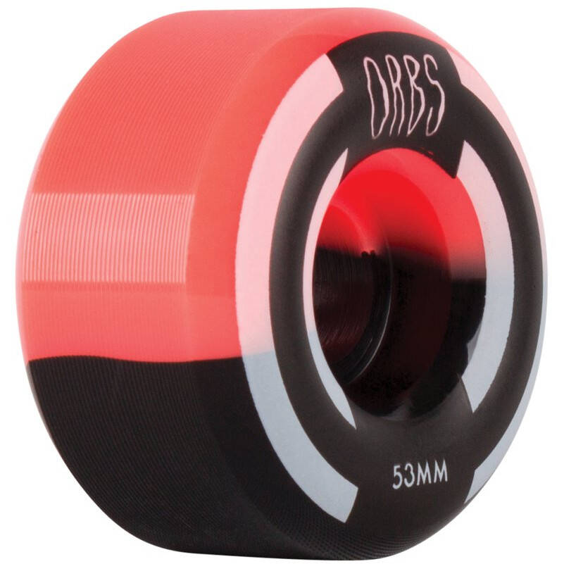 Welcome Orbs Apparitions Splits Round 99a Skateboard Wheels - Coral/Black 53mm