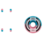 Welcome Orbs Apparitions Splits Round 99a Skateboard Wheels - Pink/Blue 52mm