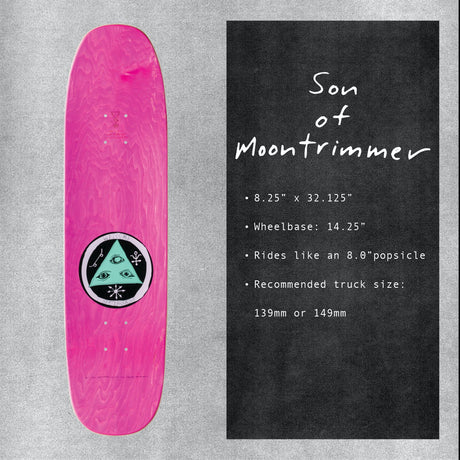 Welcome Bird Brain on Son of Moontrimmer Skateboard Deck 8.25''