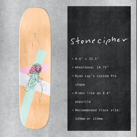 Welcome Bapholit Ryan Lay Pro Model on Stonecipher Skateboard Deck 8.6''