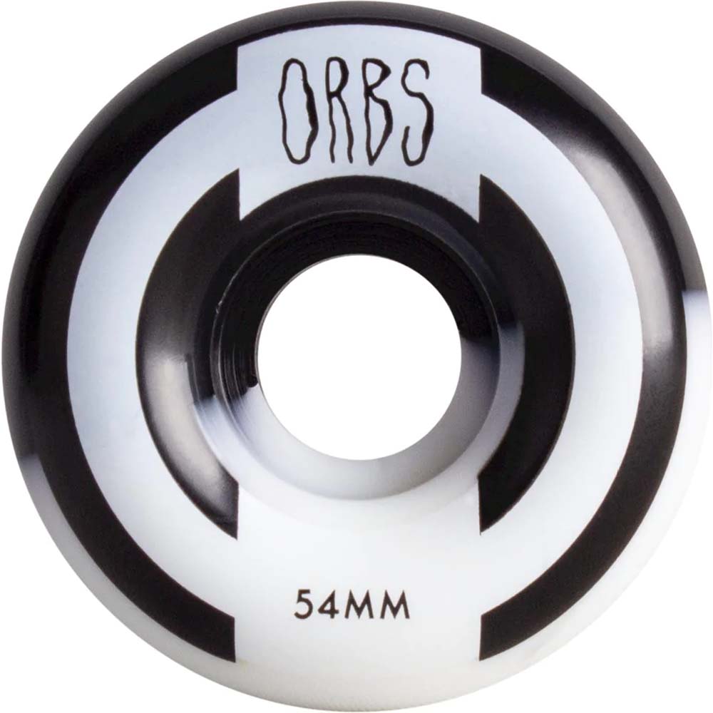 Welcome Orbs Apparitions Splits Round 99a Skateboard Wheels - Black/White 54mm