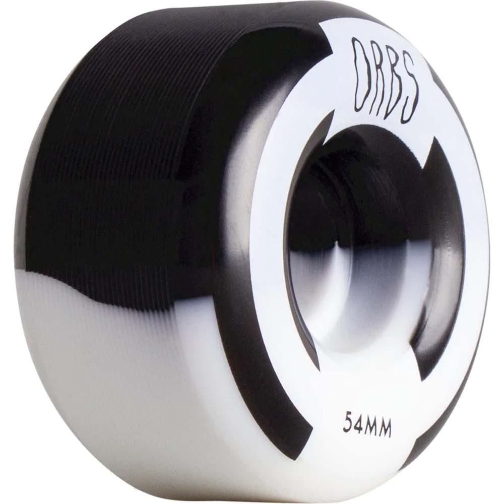 Welcome Orbs Apparitions Splits Round 99a Skateboard Wheels - Black/White 54mm