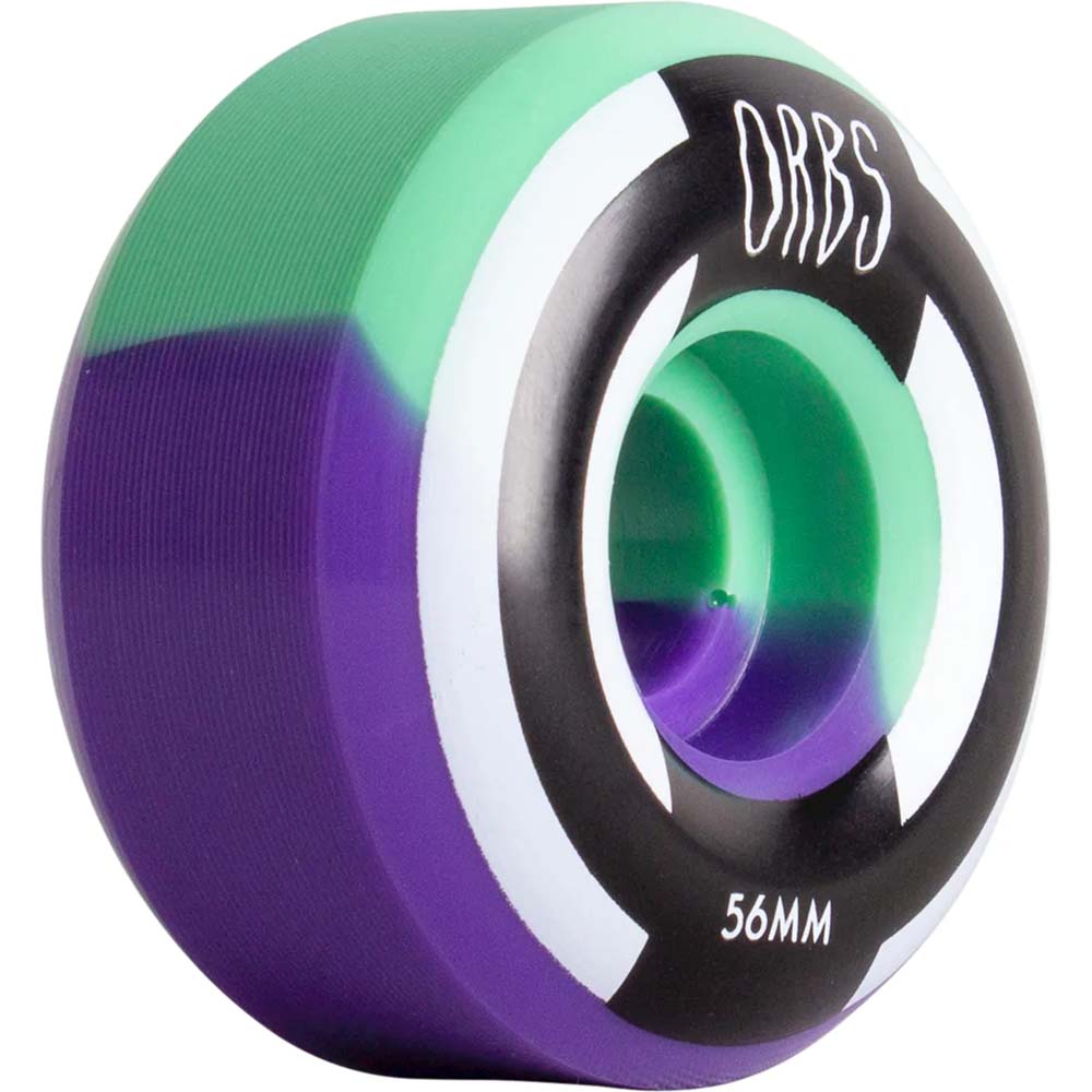 Welcome Orbs Apparitions Splits Round 99a Skateboard Wheels - Mint/Lavender 56mm