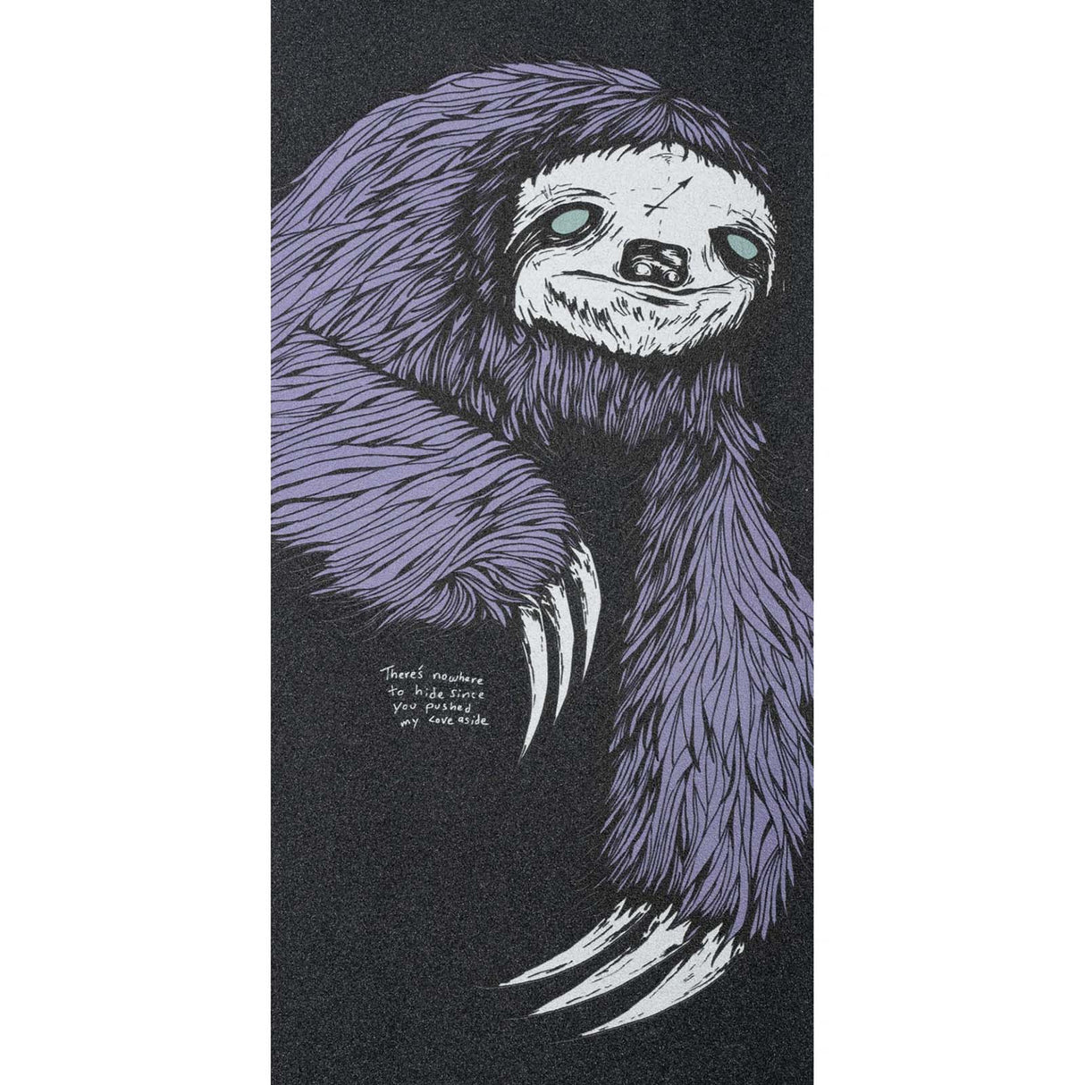 Welcome Sloth Skateboard Grip Tape - Black