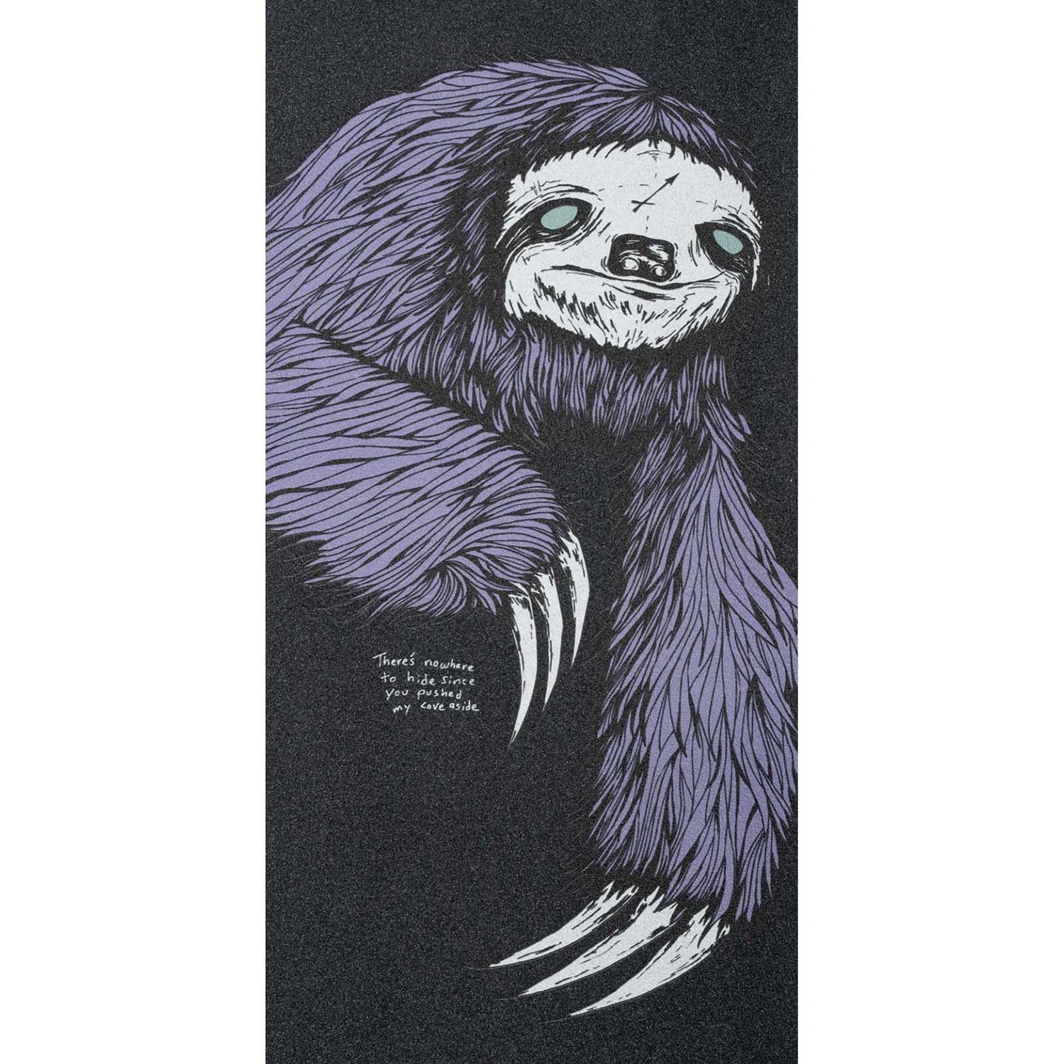 Welcome Sloth Skateboard Grip Tape - Black