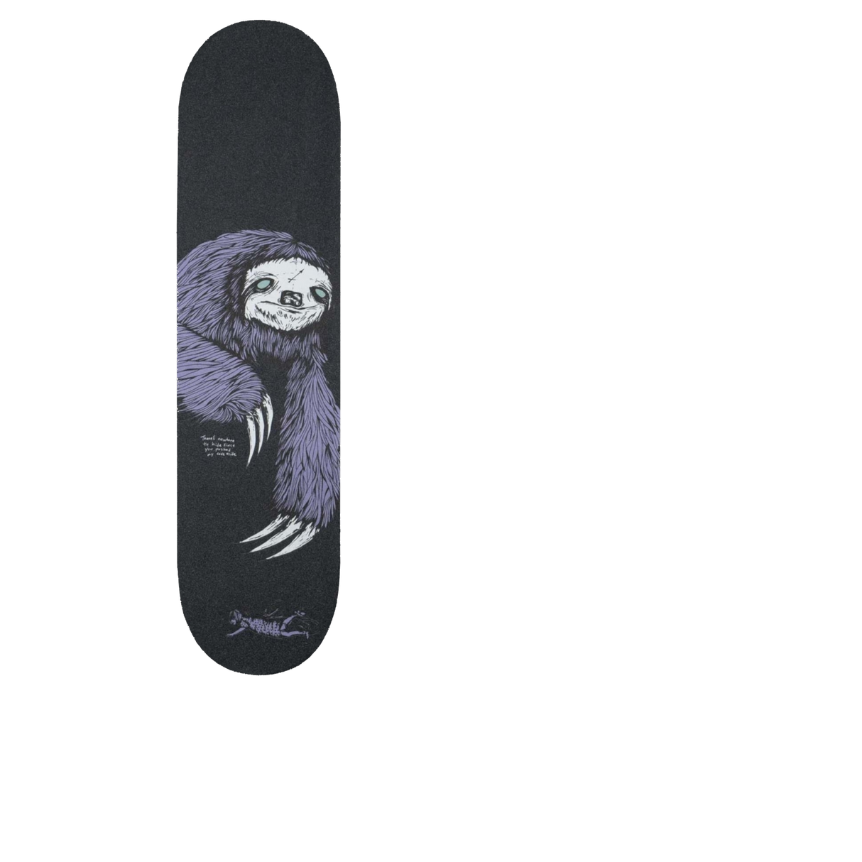Welcome Sloth Skateboard Grip Tape - Black