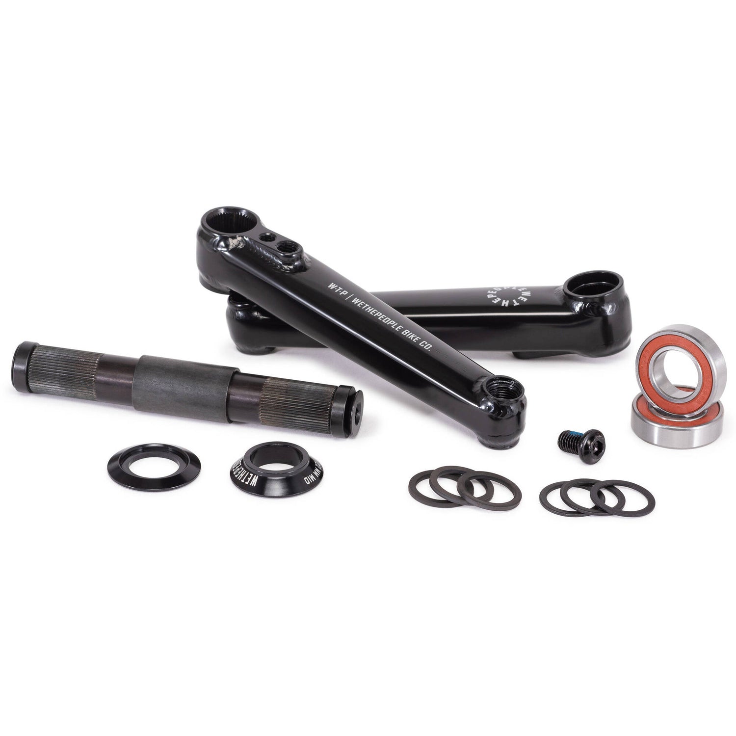 WeThePeople Logic 160mm BMX Cranks - Glossy Black
