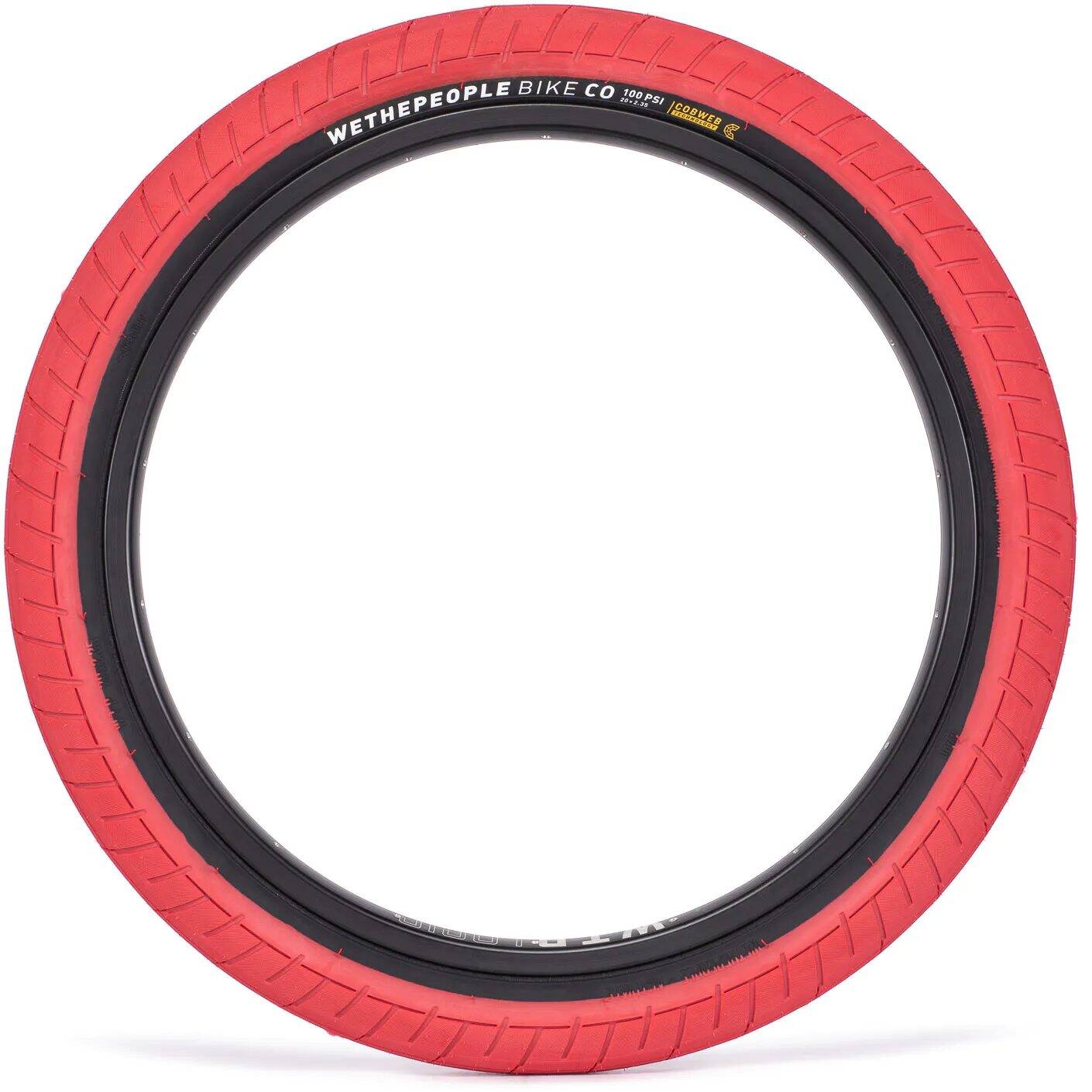 WeThePeople Activate 20'' x 2.35'' 100PSI BMX Tyre - Red/Black