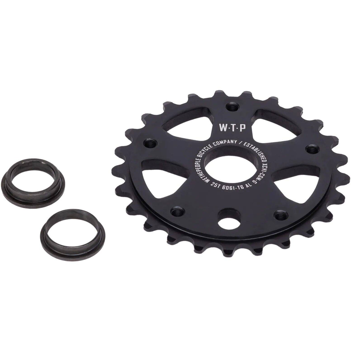WeThePeople Paragon Guard Combo BMX Sprocket Set - Black 25T