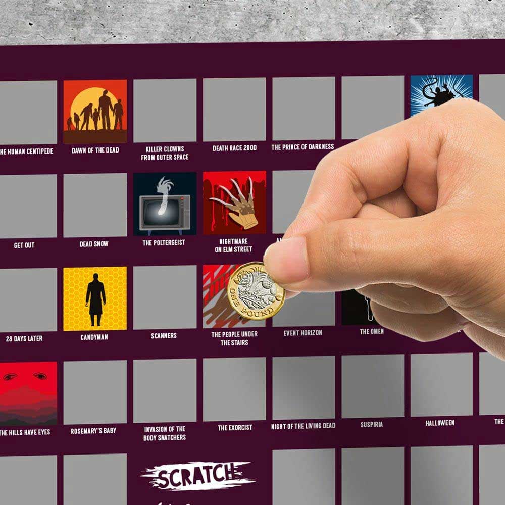 #winning 100 Horror Movies - Scratch Poster