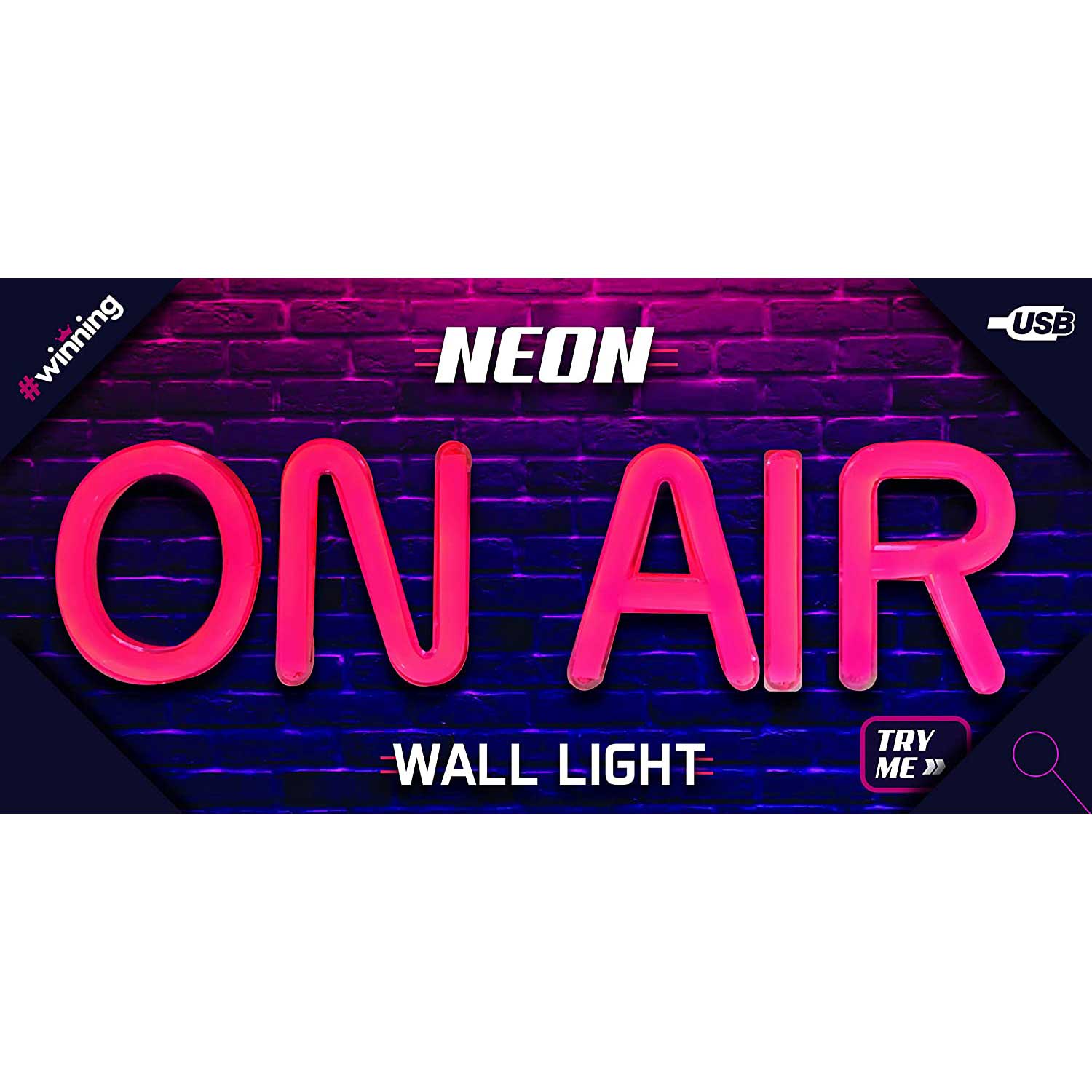 #winning Neon on Air Wall Sign
