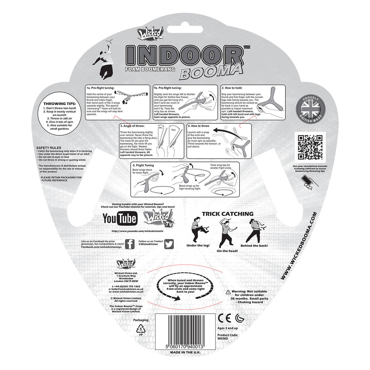 Wicked Indoor Booma Boomerang