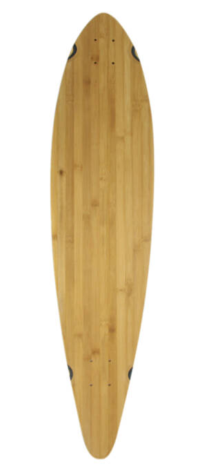WoodStock 40'' Bamboo Pintail Longboard Deck - Blank