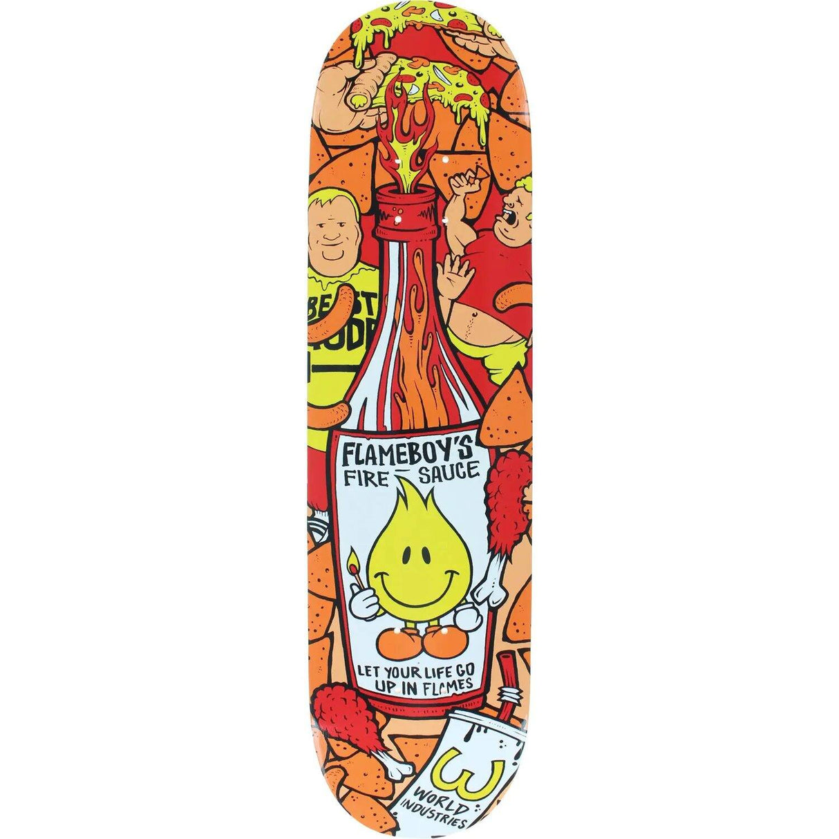 World Industries Hot Sauce Skateboard Deck 8.0''