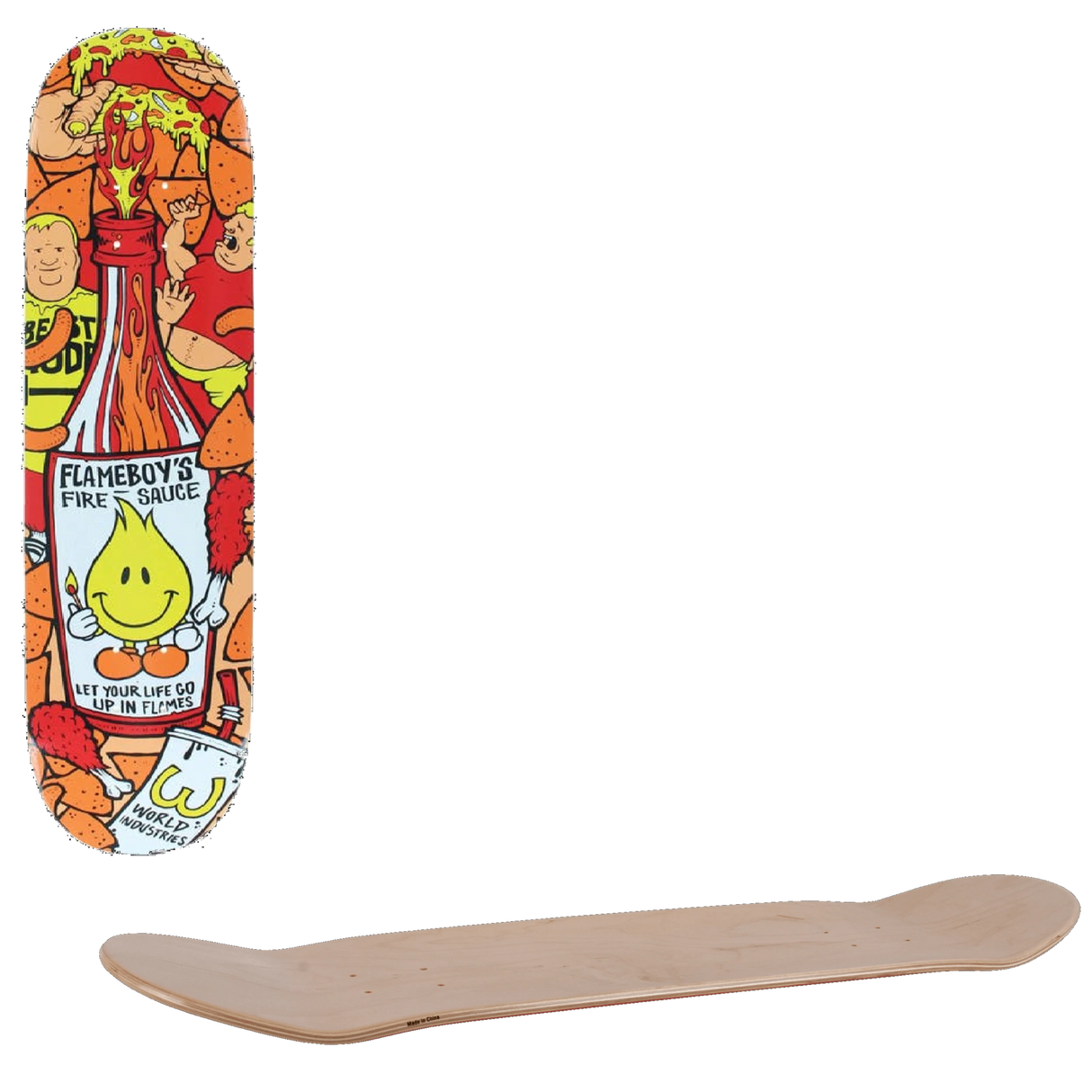 World Industries Hot Sauce Skateboard Deck 8.0''