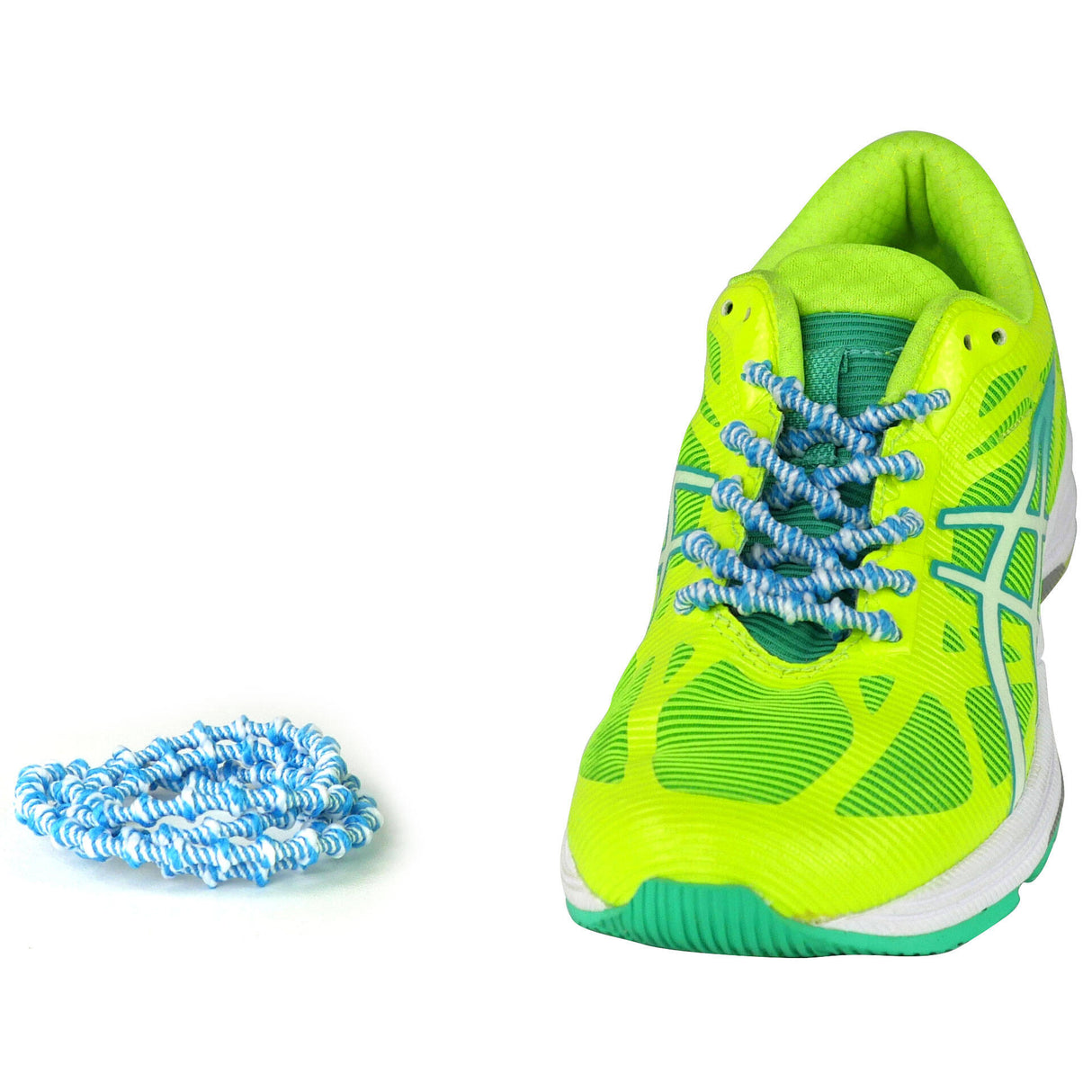 Xtenex X200 Childrens Laces - White/Turquoise