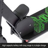 Xootz Electro Electric Scooter - Black/Green