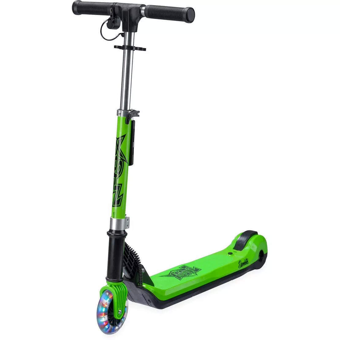 Xootz Elements Electric Scooter - Black/Green