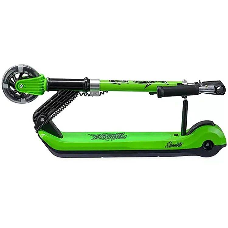 Xootz Elements Electric Scooter - Black/Green