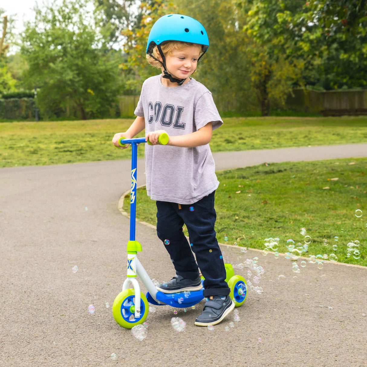 Xootz Bubble Scooter - Blue/Green