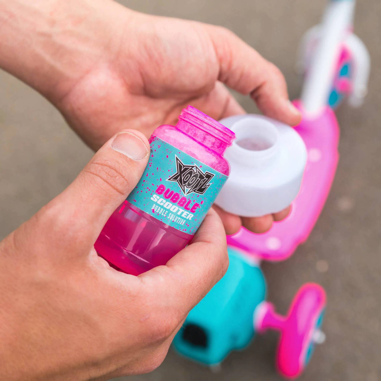 Xootz Bubble Scooter - Pink/White