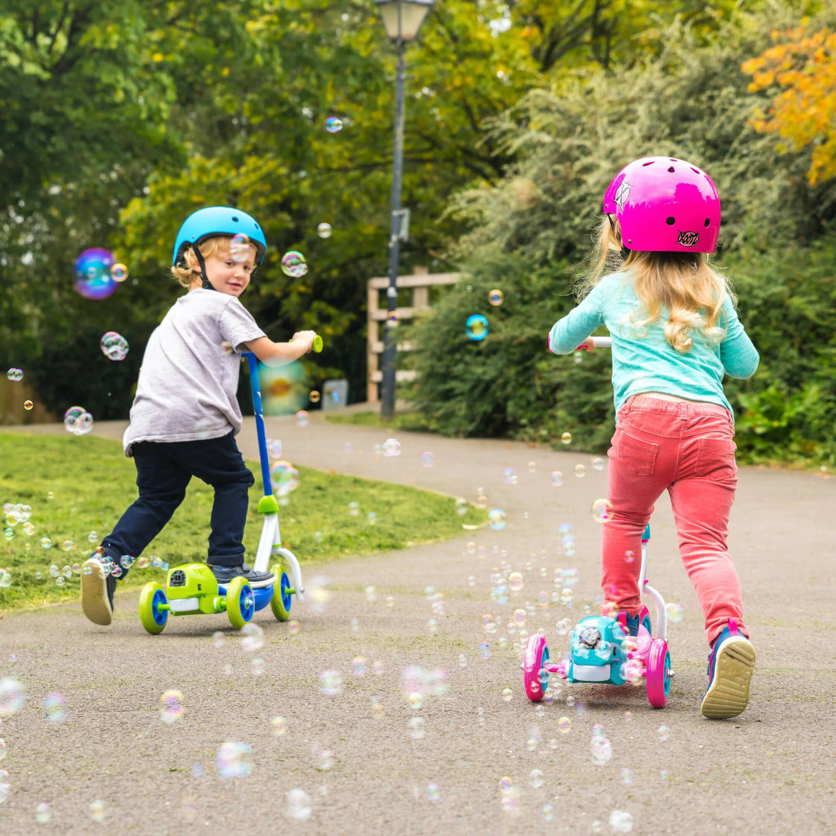 Xootz Bubble Scooter - Blue/Green