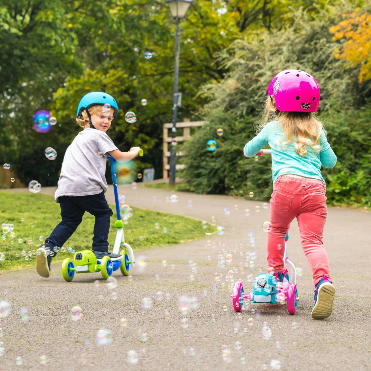 Xootz Bubble Scooter - Blue/Green