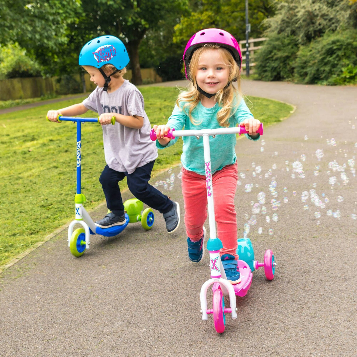 Xootz Bubble Scooter - Pink/White