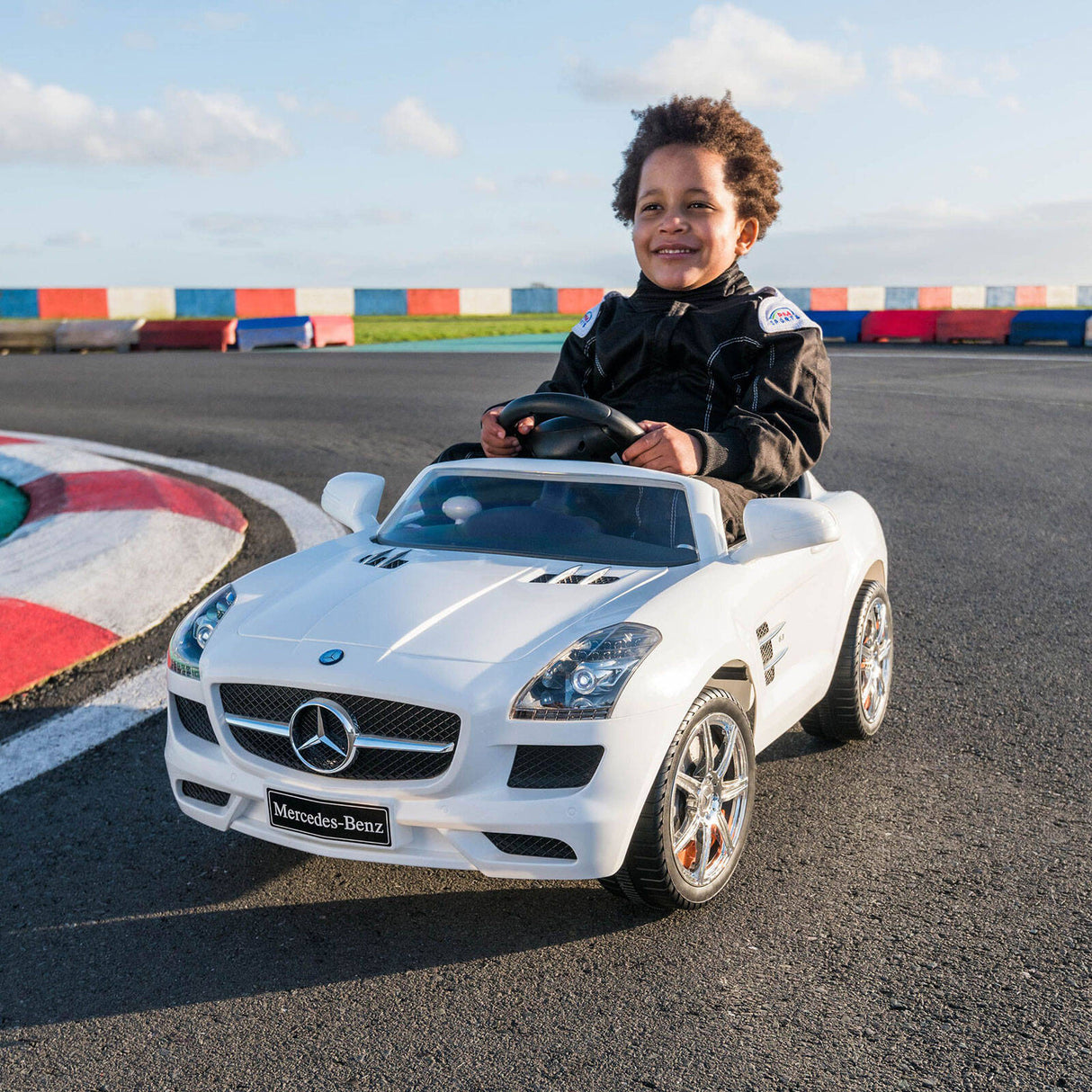 Xootz Mercedes SLS AMG Electric Ride On - White