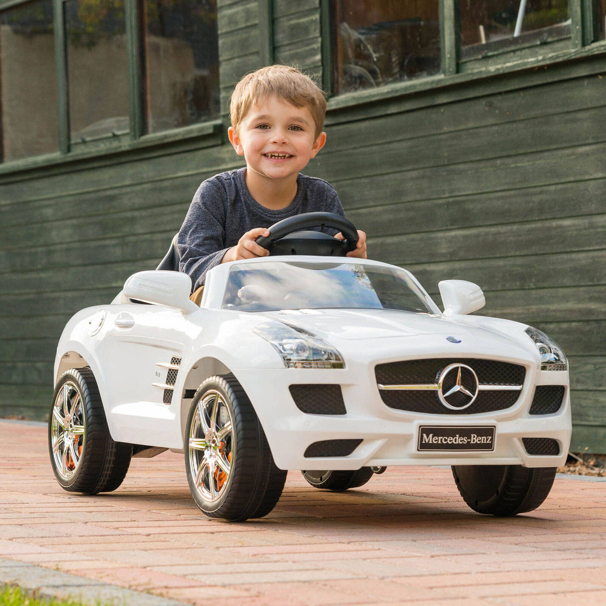 Xootz Mercedes SLS AMG Electric Ride On - White