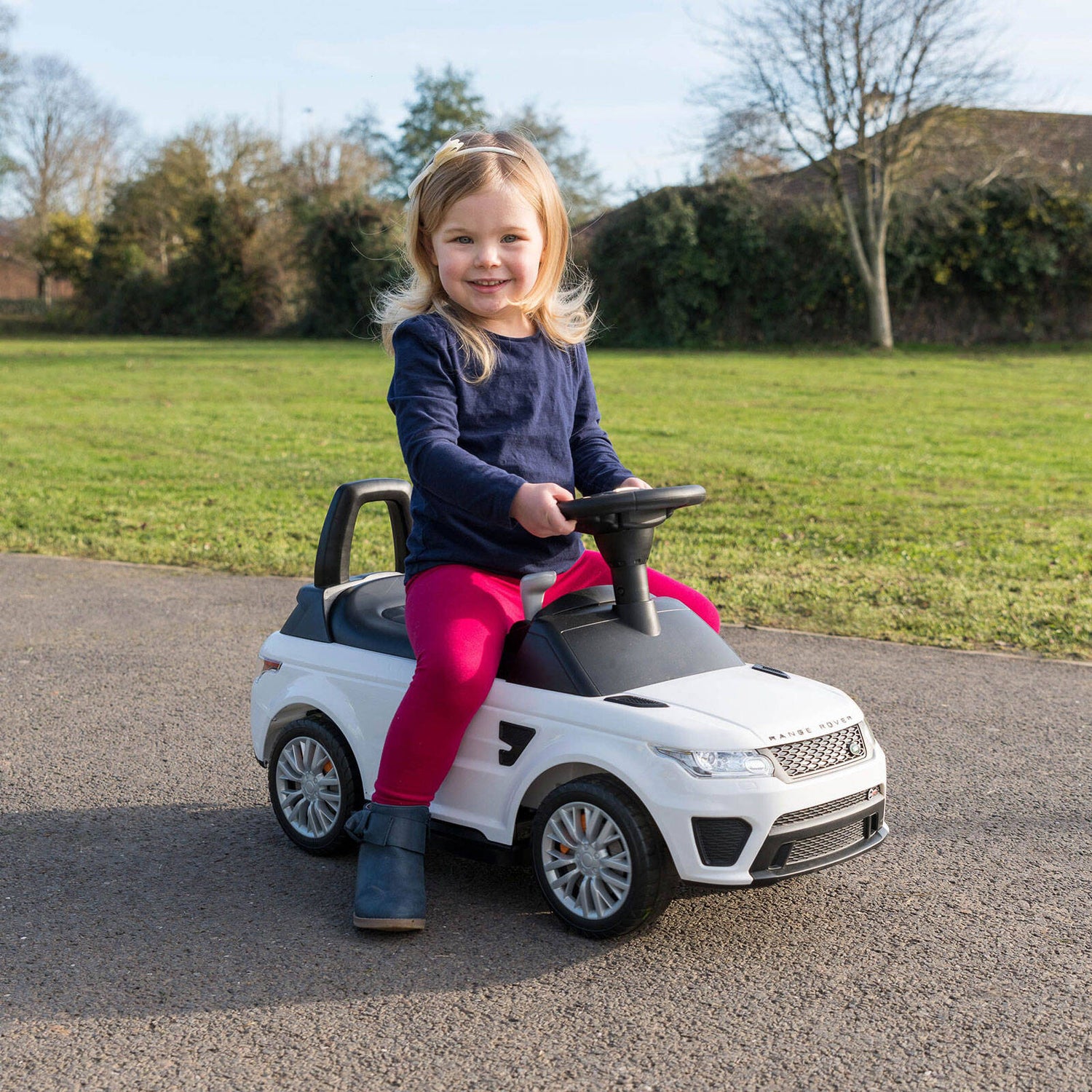 Xootz Range Rover 2 In 1 Electric Ride On - White