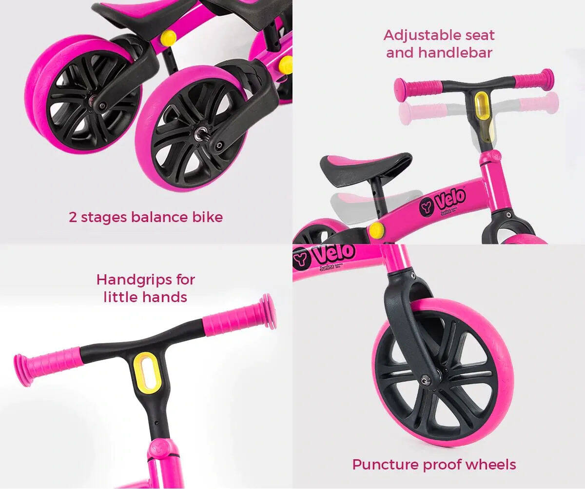 Y-Volution YVelo Junior Balance Bike - Refresh Pink