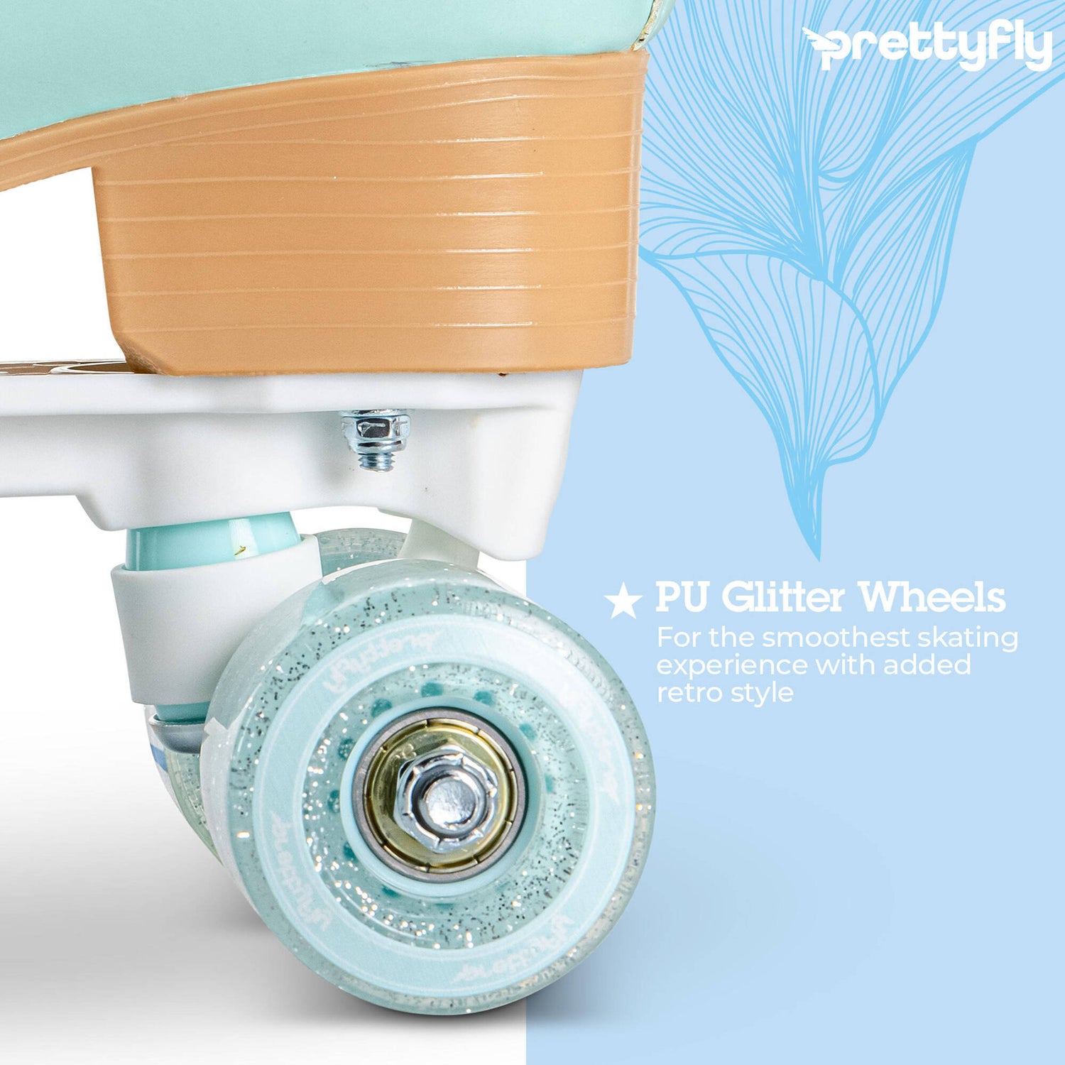 Yvolution PrettyFly Adjustable Roller Skates - Blue (UK 3 - UK 6)