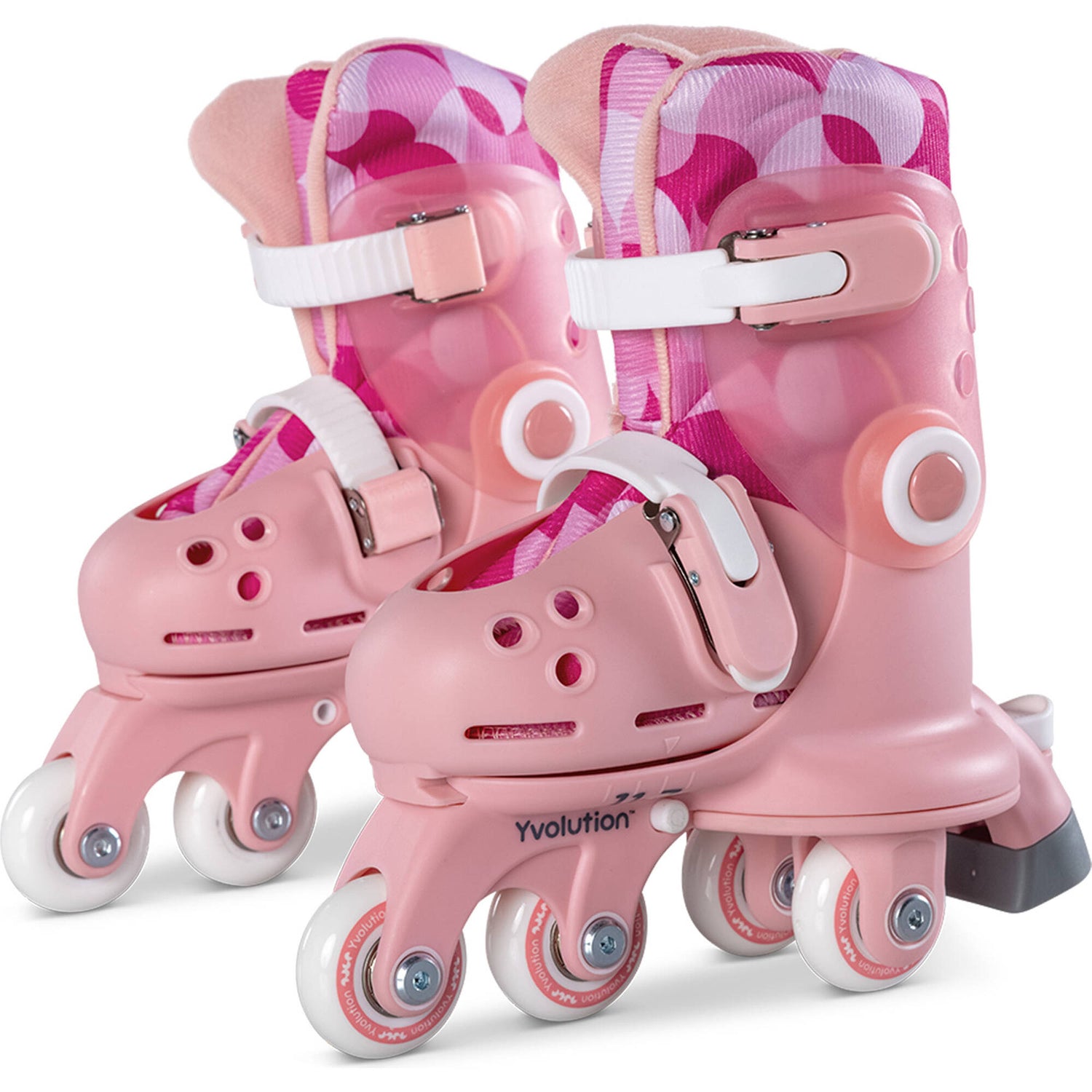 Yvolution Twista Adjustable Roller Skates - Pink