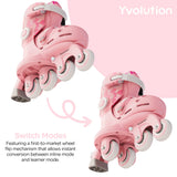 Yvolution Twista Adjustable Roller Skates - Pink