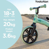 Yvolution Velo Junior Eco Balance Bike - Blue