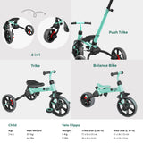 Y-Volution YVelo Flippa Balance Bike - Green/Black