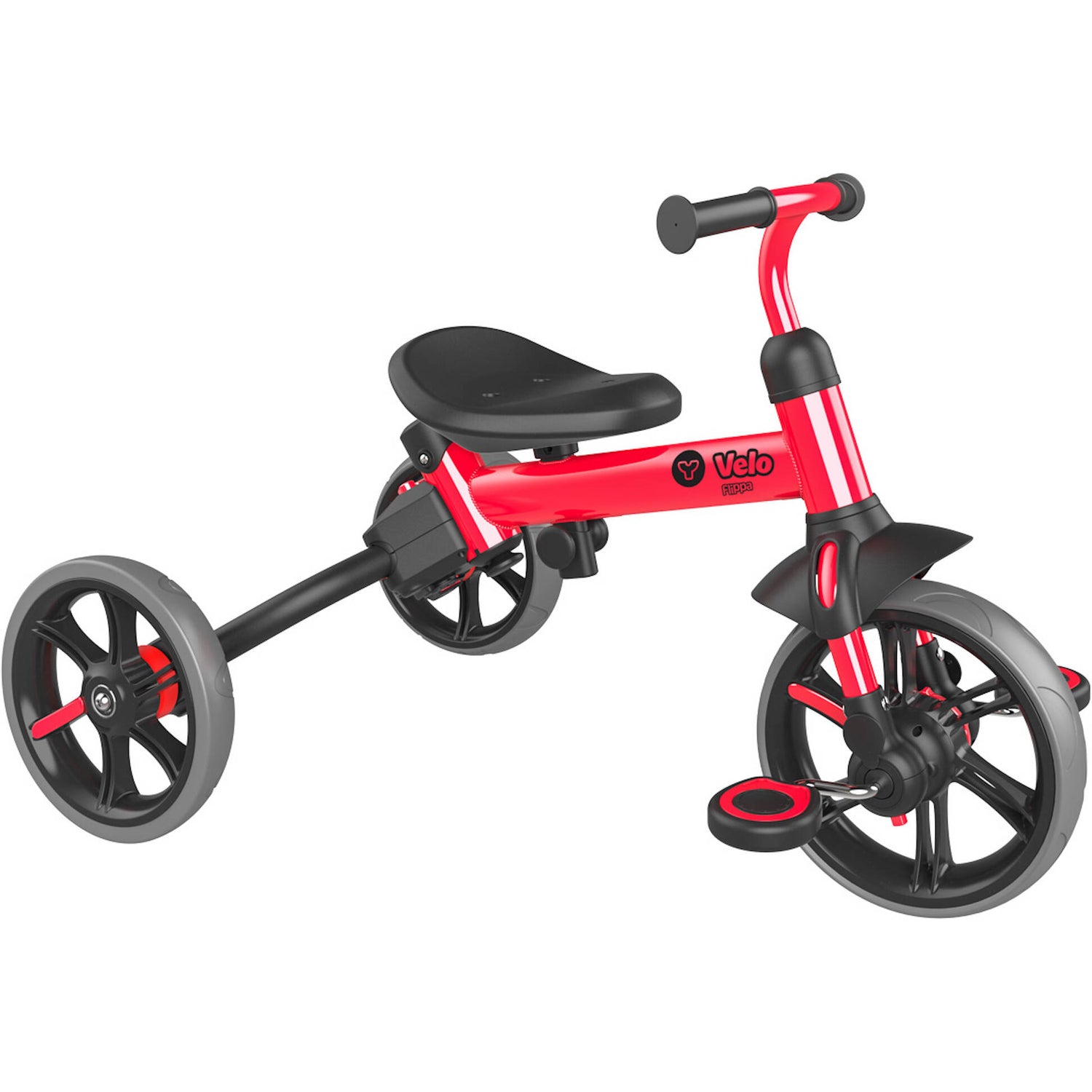 Y-Volution YVelo Flippa Balance Bike - Red/Black