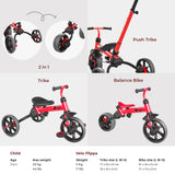 Y-Volution YVelo Flippa Balance Bike - Red/Black