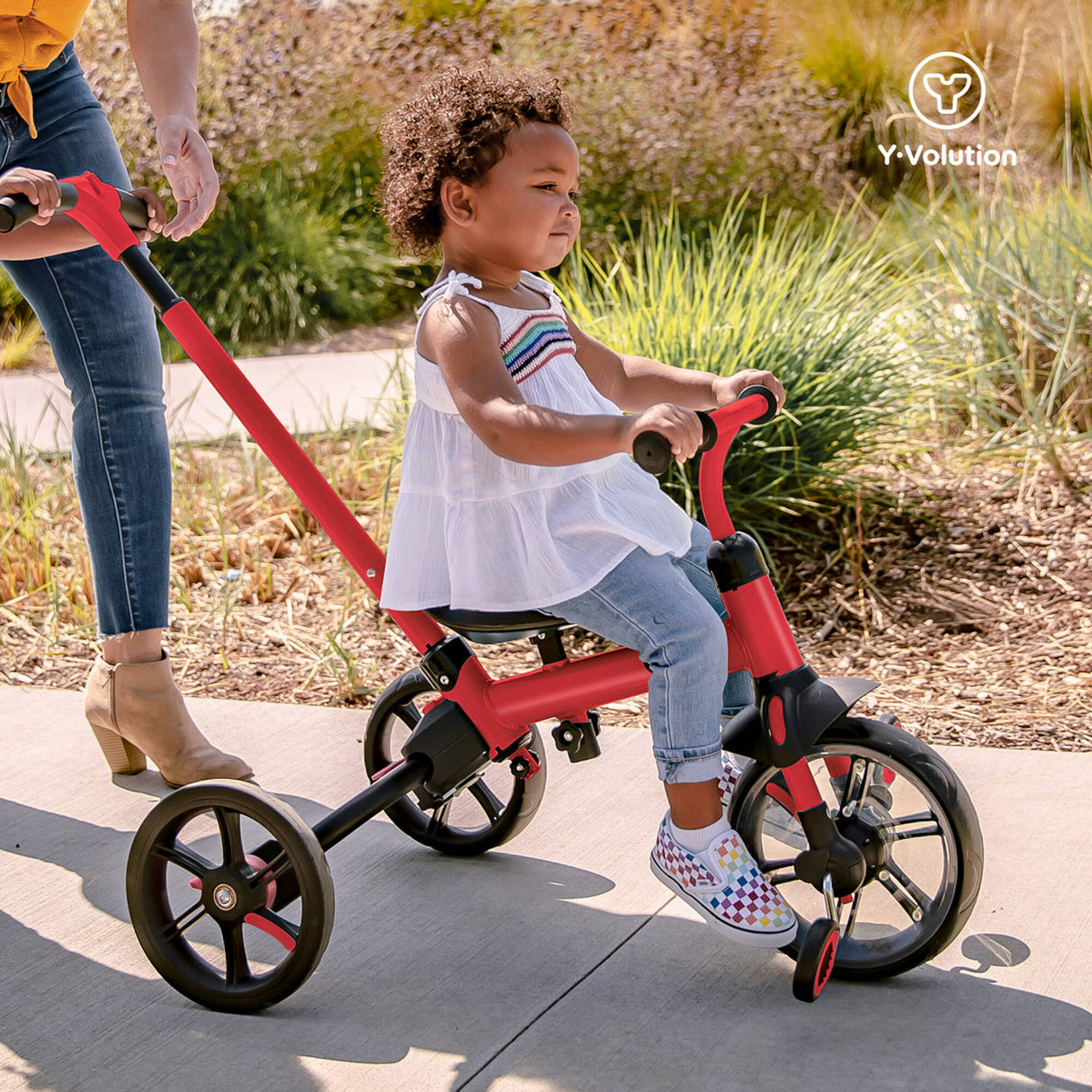 Y-Volution YVelo Flippa Balance Bike - Red/Black