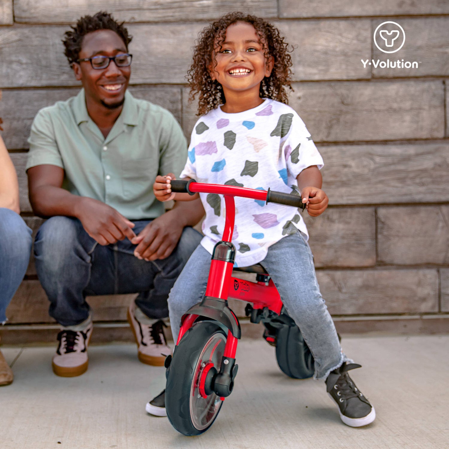 Y-Volution YVelo Flippa Balance Bike - Red/Black