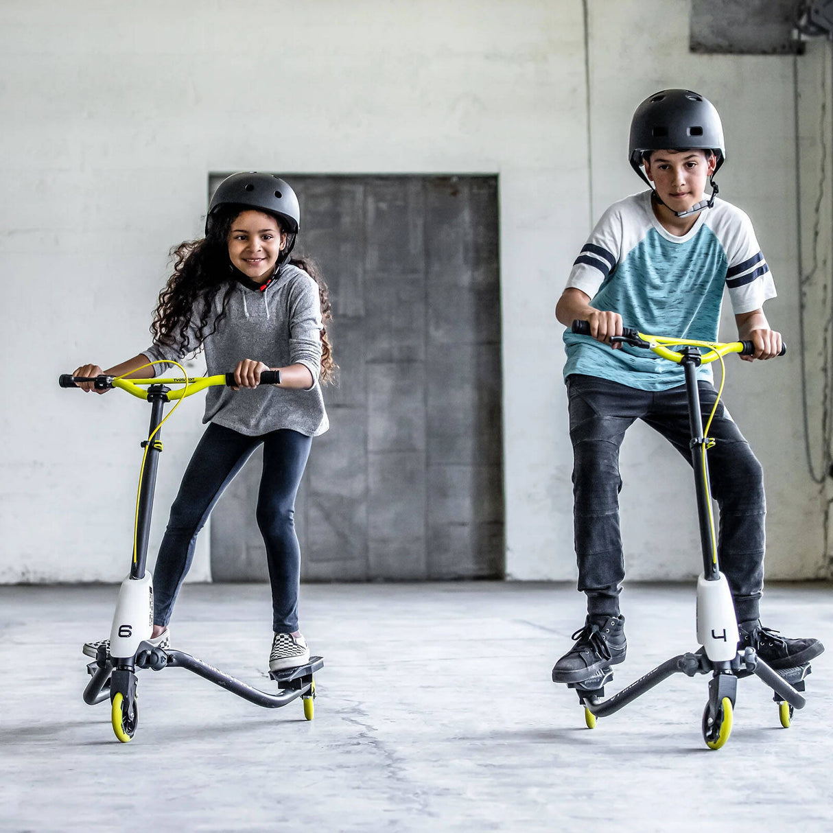 Yvolution Y Fliker Pro Scooter - White/Yellow