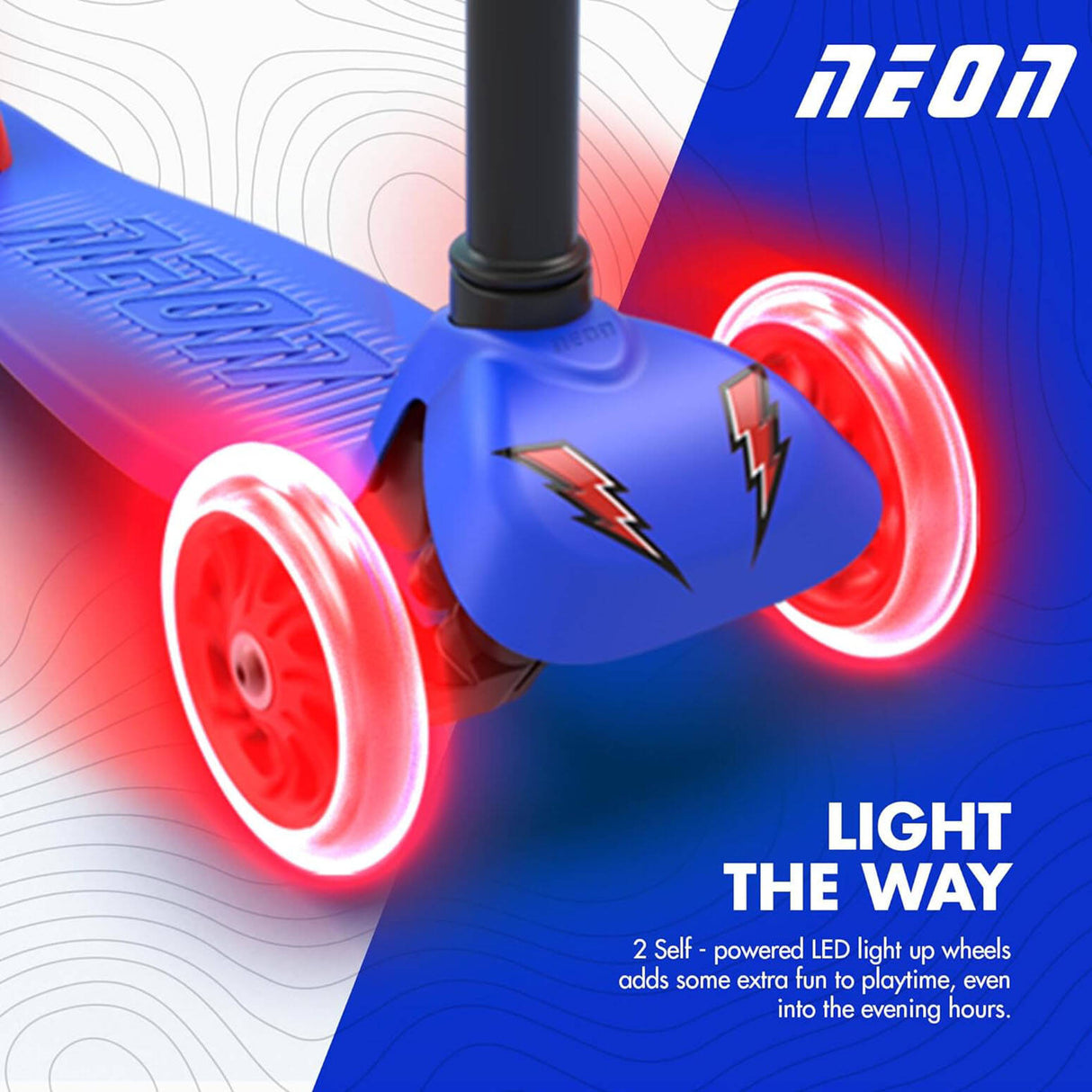 Yvolution Neon Bolt Glider - Blue/Red