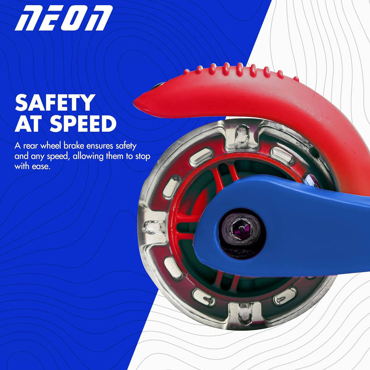 Yvolution Neon Bolt Glider - Blue/Red
